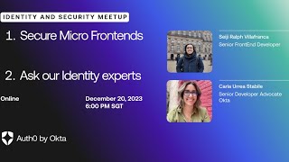 Identity and Security Meetup - December 2023 (Online)