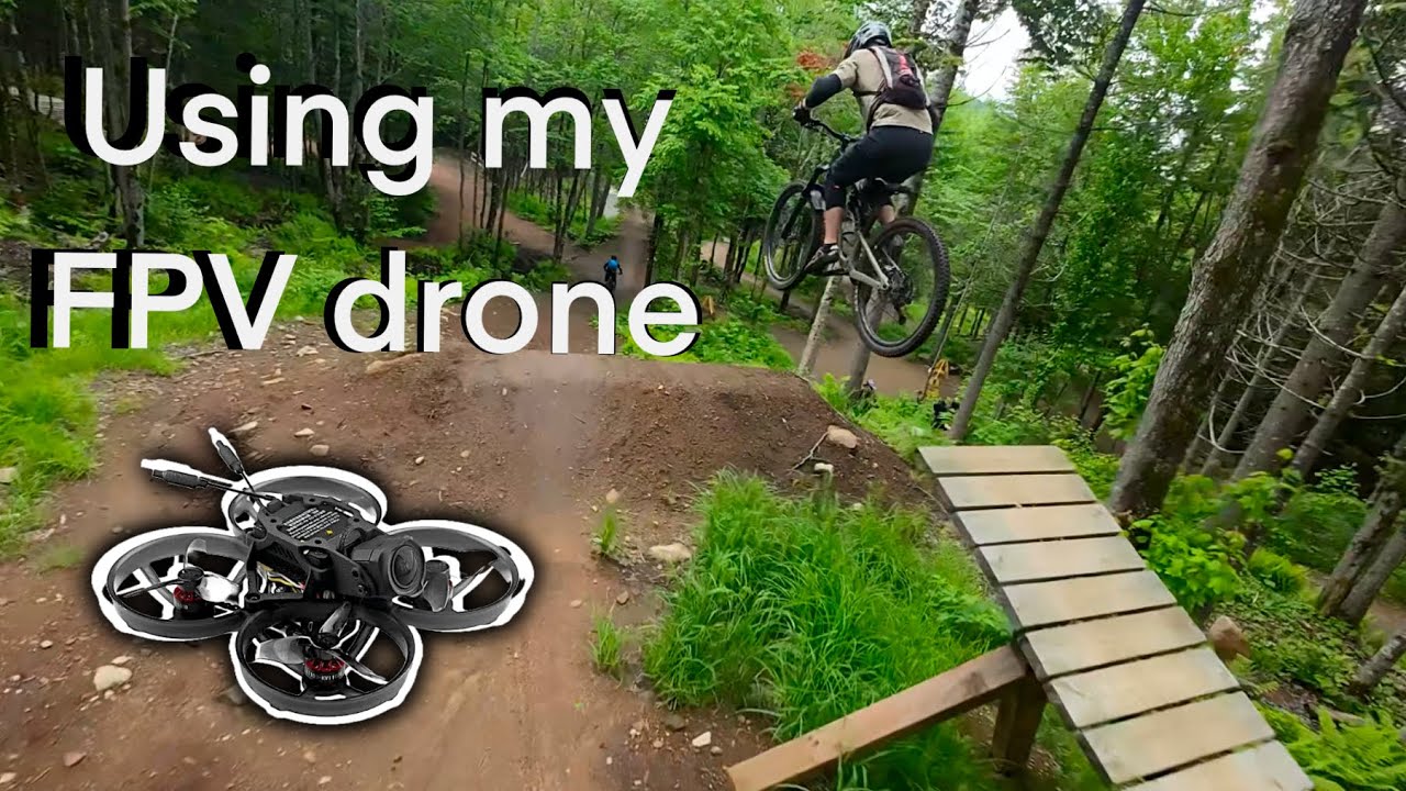 I followed riders through a double black jump line