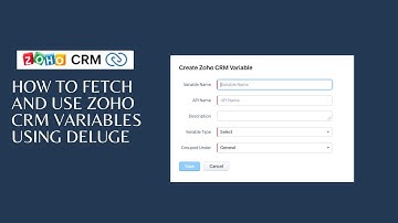 How to Fetch and Update Zoho CRM Variables Dynamically Using Deluge Script | Zoho CRM Tutorial