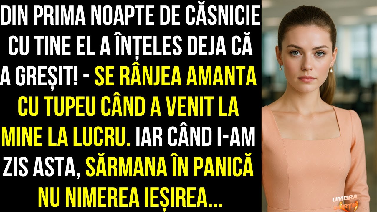 Se rânjea amanta cu tupeu când a venit la mine la lucru.Iar când i-am zis asta, sărmana în panică...