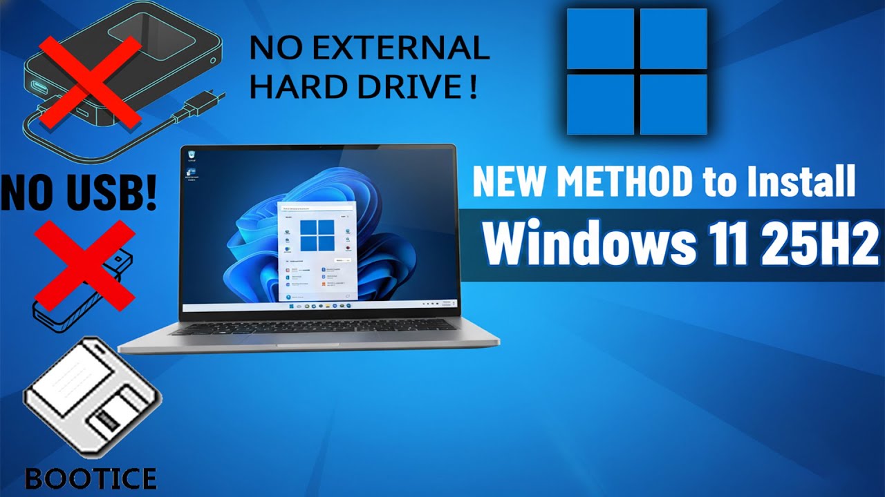 NEW METHOD to Install Windows 11 25H2 With NO USB! (Reusable