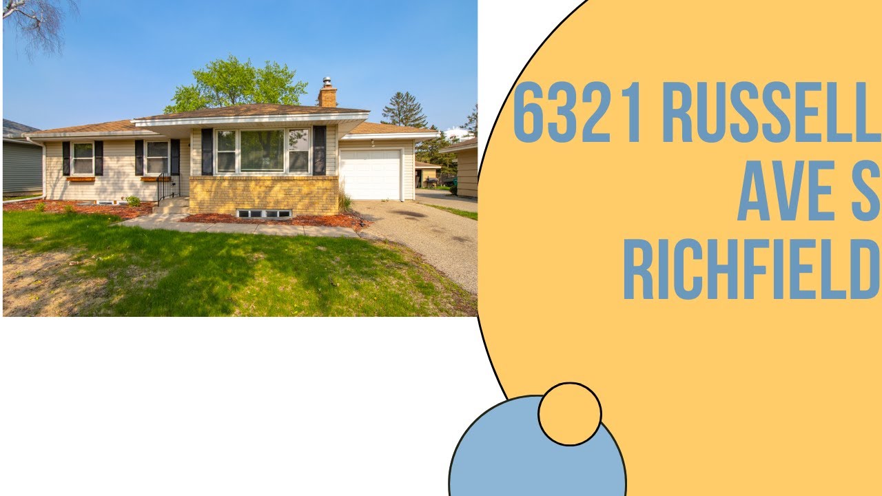 5 B/2 B Home For Rent : 6321 Russell Ave S Richfield MN