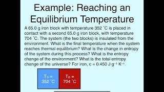 Physics 47 2nd Law of Thermodynamics Lecture, Part 3
