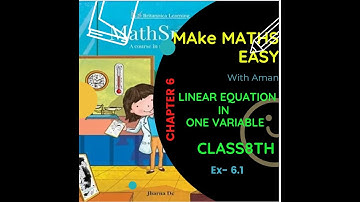 Ch 6 EX 6.1 - LINEAR EQUATIONS IN ONE VARIABLE - Ch 6 Math Spark(Start-up) | NCERT | Ch-6 Solution