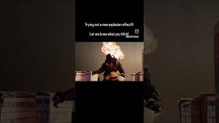 Trying a new explosion effect! #stopmotion #godzilla #sfx #digitaleffects #fanmade