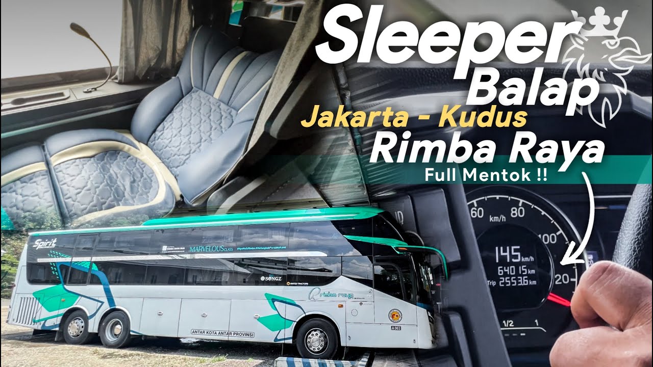 LARI SAMPE 145 KM/h !? BUS TERCEPAT HINGGA SAAT INI !! Trip Rimba Raya ...