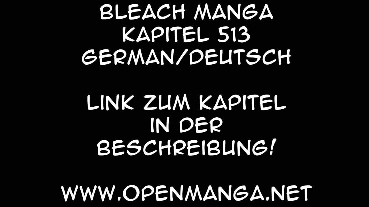 Bleach Manga Kapitel 513 German/Deutsch HD YouTube