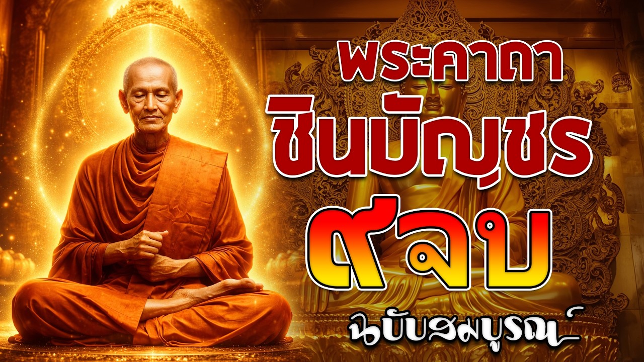 พระคาถาชินบัญชร 9 จบ ฉบับสมบูรณ์ดั่งเดิม ฝึกสวดมนต์เช้า, สวดมนต์ก่อนนอน, สวดวันพระ