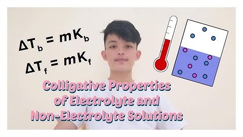 Colligative Properties of Electrolyte and Non-Electrolyte Solutions by Thommy Cheng