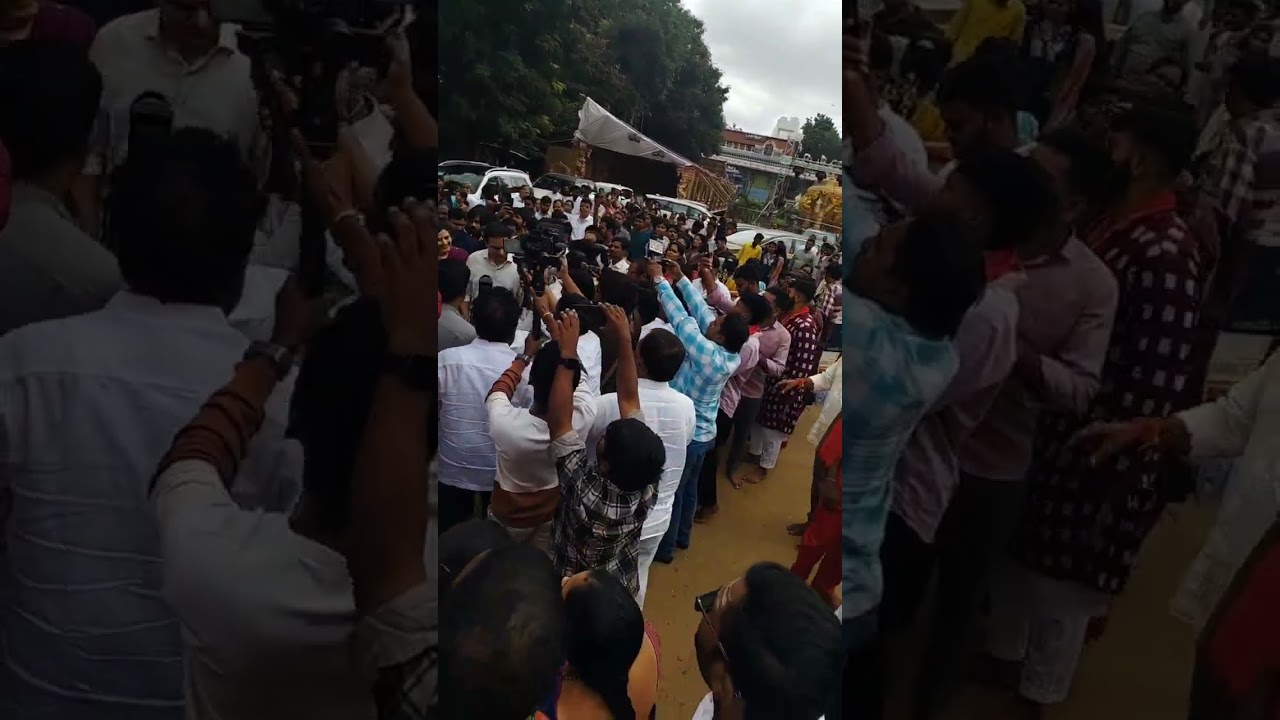 KTR Grand Entry Peddamma Temple Jubilee Hills
