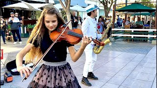 Mr. SAXOBEAT - Karolina Protsenko (feat. Daniele Vitale) - Violin and Sax Street Performance Resimi