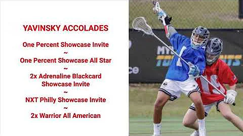 Yavinsky Lacrosse Highlight Video