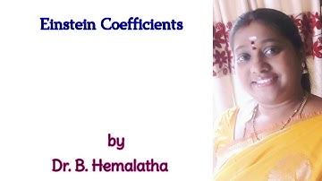 Einstein Coefficients