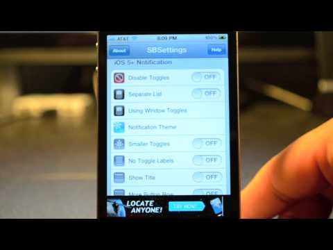 How to install SBSettings for Notification Center on iOS 5 - Cydia