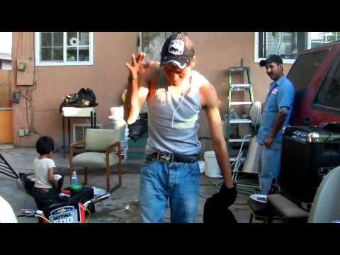 Drunk Mexican dancing to Rob Zombie.