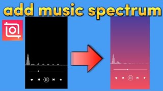 how to add music player spectrum and set to play across entire video with inshot video editor screenshot 1