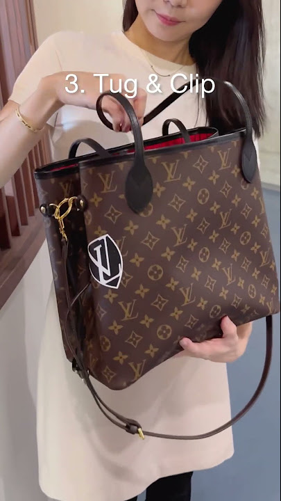 This LV Hack Turns your Neverfull Into a Neo Noe #lvbag #shortsfeed 