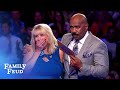 Bridget blows the doors off Fast Money! | Family Feud