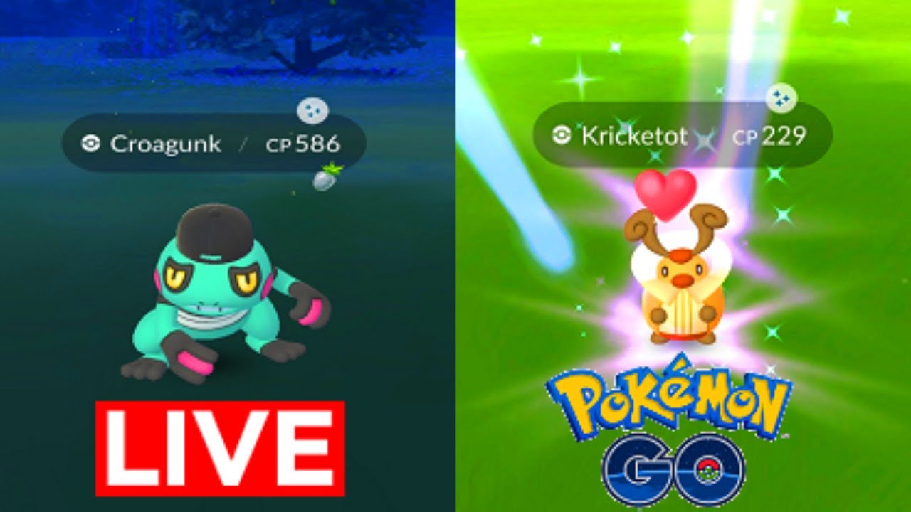Pokemon Go Shiny Kricketot 3xcaught Hat Croagunk Caught Till Reversal Bots Get Banned Youtube