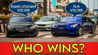 Supercharged V10 M5 versus Naturally Aspirated V10 M5 | Loud acceleration, High RPM rev | Loud Cars