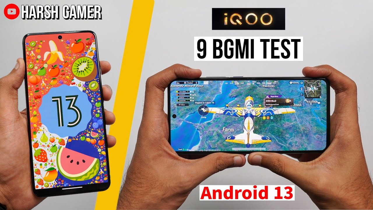 iQOO 9 Pubg Test After Android 13 Update, Heating and Battery Test | @Geek Abhishek