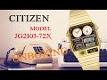 Citizen retro reissue jg210372x in gold tone anadigi dual time thermometer unboxing4k