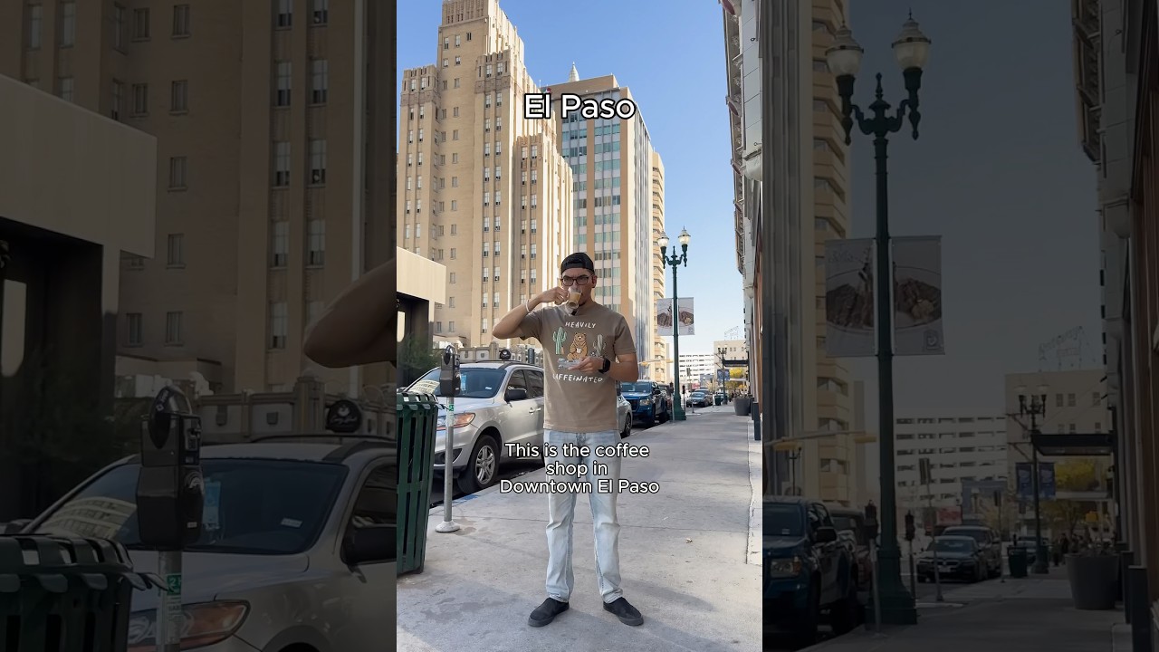 Coolest Coffee Shop In Downtown El Paso #elpaso #mexicoborder #coffeeshop