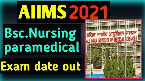 AIIMS Bsc.Nursing Exam Date out🔥|| AIIMS nursing admit card
