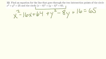 Equation of a common chord of 2 circles