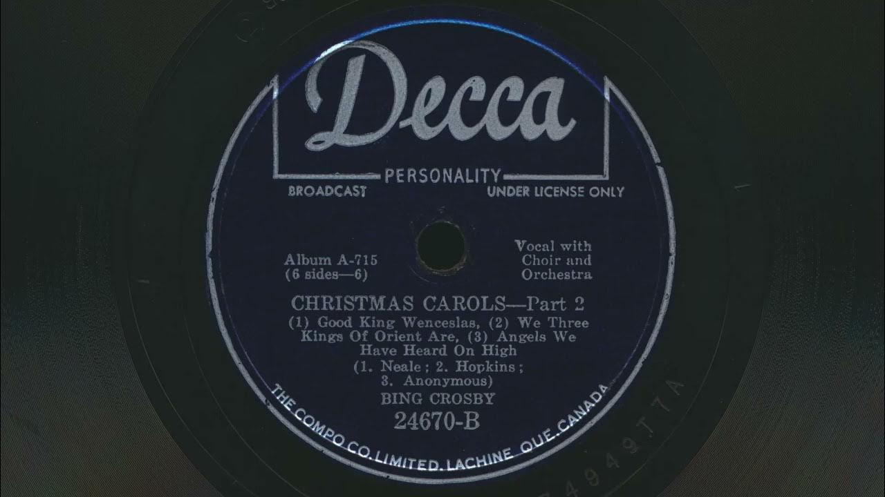 1949 BING CROSBY Christmas Carols Part 2 CHRISTMAS GREETINGS 78 RPM