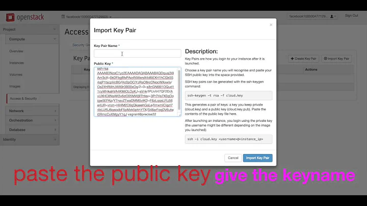openstack ssh keys configuration