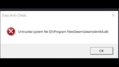 How to fix "Untrusted system file steamclient64.dll" for any EAC games | Apex, New World, etc.