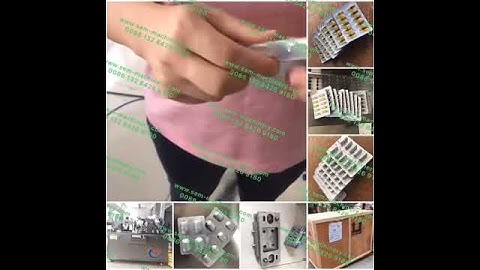 Automatic Chocolate Candy Pill Blister Packing Machine