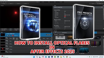 How to install Video Copilot Optical flares in After Effects 2025