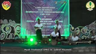 Musik Tradisional SMKS St. Gabriel Maumere, FLS2N SMK Kabupaten Sikka 2023