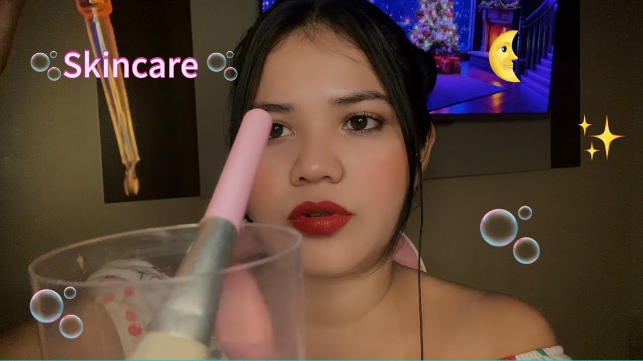 ASMR/ Skincare pra você dormir em 10 minutos 😴😴😴