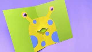 картинка: Зубастый инопланетянин | Поделки ко дню космонавтики | Простые поделки с детьми