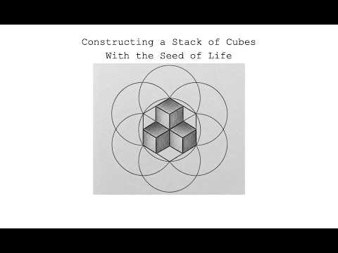 Constructing A Cube Stack - Blocks with the Seed of Life - Baby Blocks