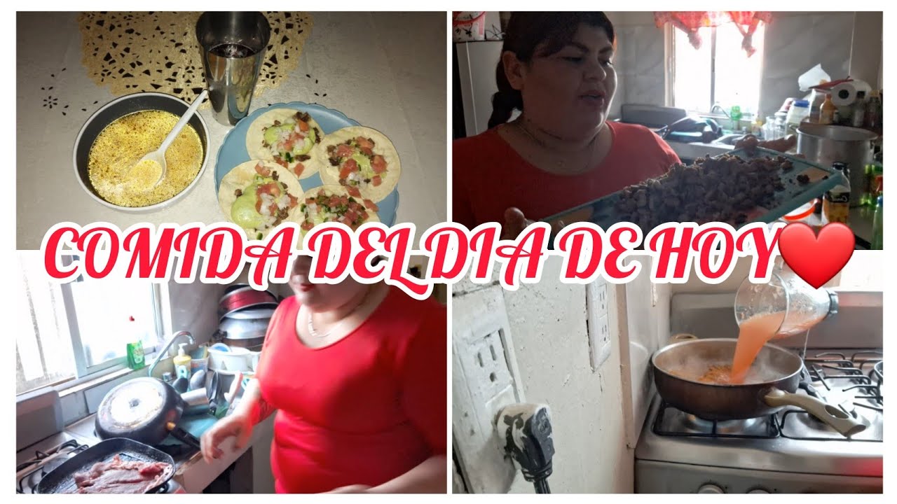 COMIDA DEL DIA DE HOY❤️quesadillas con carne & sopita fideo gracias a ustedes que me ayudaron 🫶🏻✨️