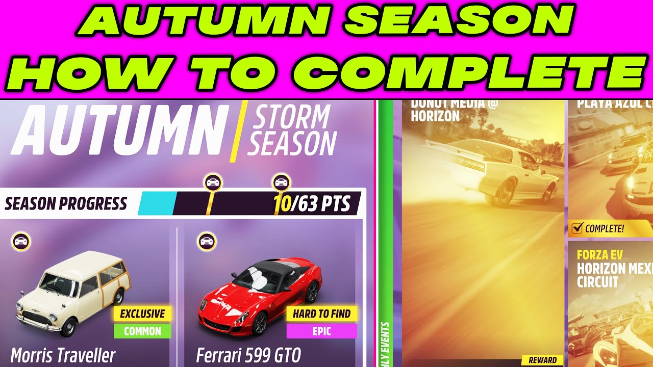 Autumn Season Series 14 in Forza Horizon 5 How to Complete | Daredevil Skills | Photo Challenge