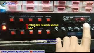 Bell Sekolah Manual MP3 suara manusia Paket Lengkap