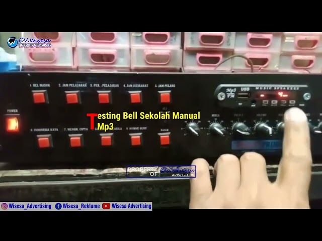 Bell Sekolah Manual MP3 suara manusia Paket Lengkap class=