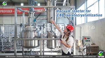 distillation reactor for CBD isolate crystallization