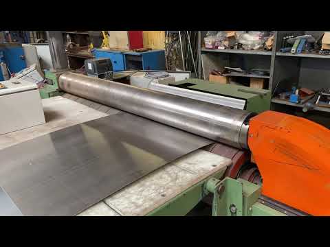 Trials on a 2-roll bending machine Lisse