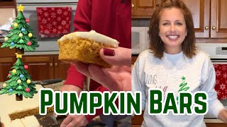 Bake with me!  PUMPKIN BARS w/ cream cheese icing | secret family recipe | LIVING GRATEFULLY 2020