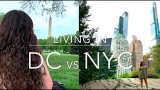 DC vs NYC living POST COLLEGE - 4 CATEGORIES: Friends, ease of living, transportation, health