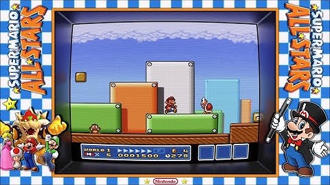 Super Mario All Stars bezel with HyperspaceMadness