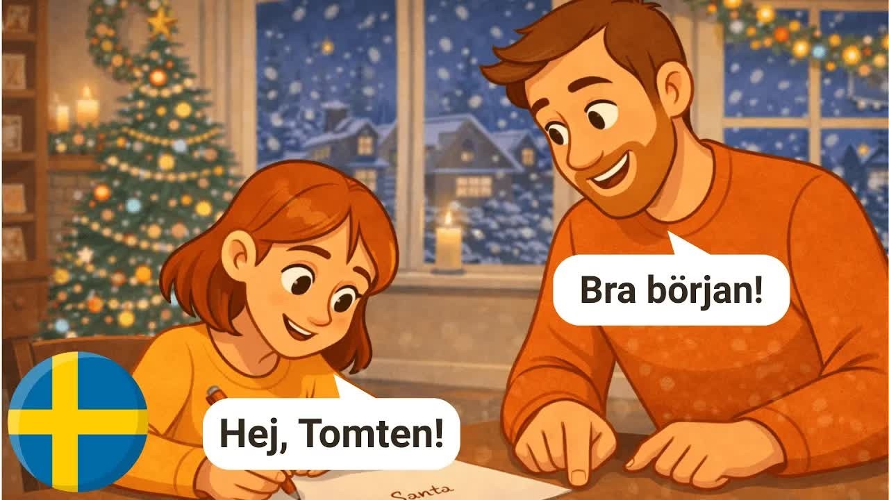 Learn Swedish through Dialogues (With Subtitles) | A1-A2 | Christmas Dialogues