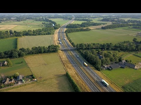 Heerde met de A50 vanuit de lucht (drone)