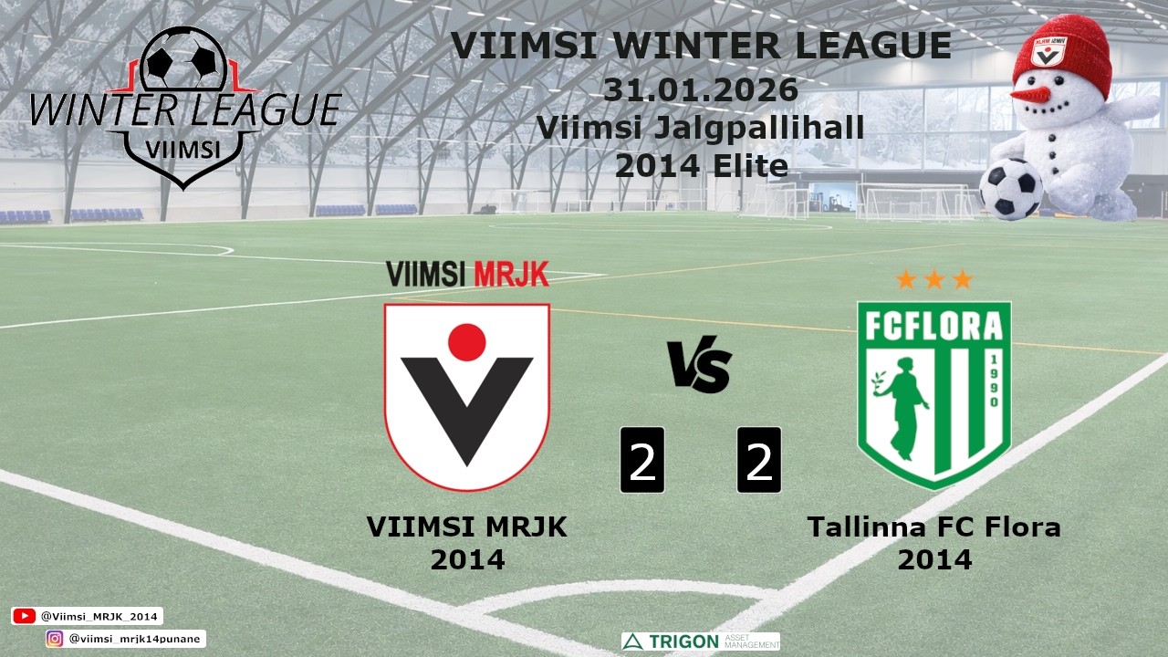 2026.01.31 - Viimsi Winter League - Boys 2014 Elite - Viimsi MRJK vs Tln FC Flora (2:2)